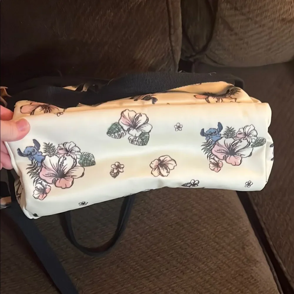 Petunia Pickle Bottom Disney Baby Stitch Floral Boxy Diaper Bag Backpack NWOT